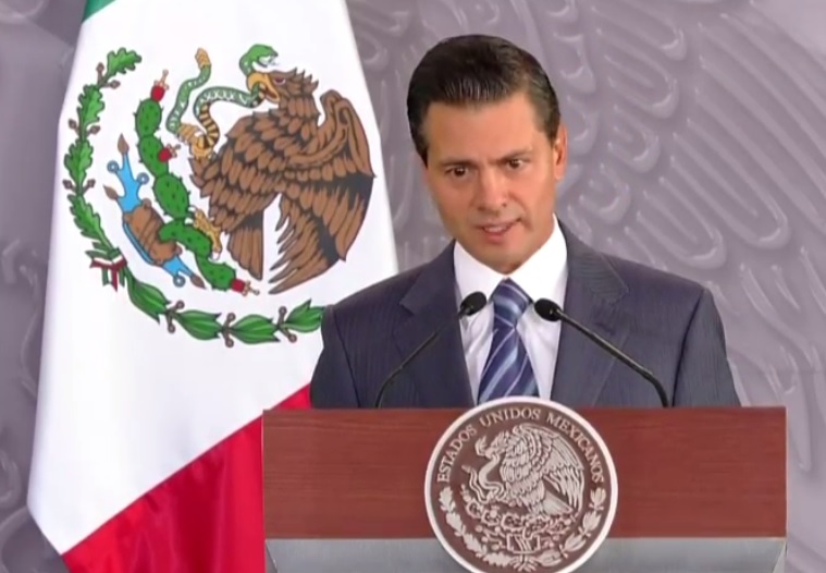 El presidente Enrique Peña Nieto en la conmemoración del Día Mundial de la Salud.