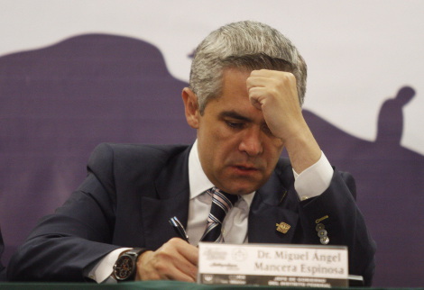 El jefe de Gobierno del Distrito Federal, Miguel Ángel Mancera. 
