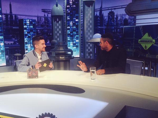 Kalimba se presentó ala filmación del programa. 