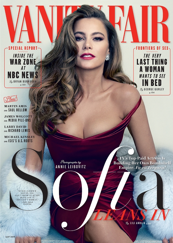Sofía Vergara en la portada de la revista para la edición de mayo. 