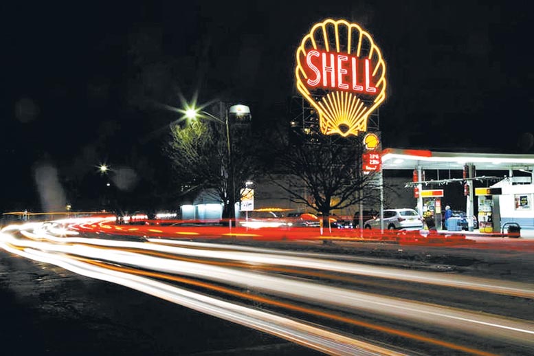 Estación de gasolina administrada por Shell.