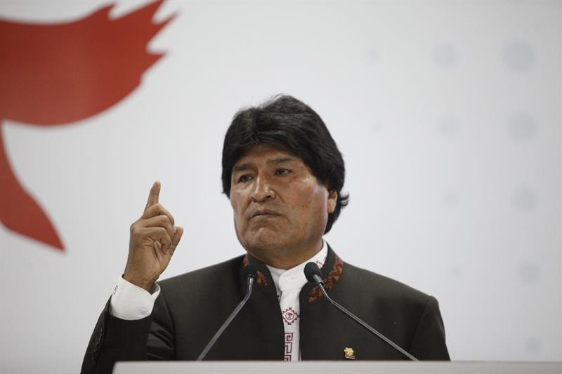 El presidente de Bolivia, Evo Morales, durante la reciente cumbre de las Américas celebrada en Panamá