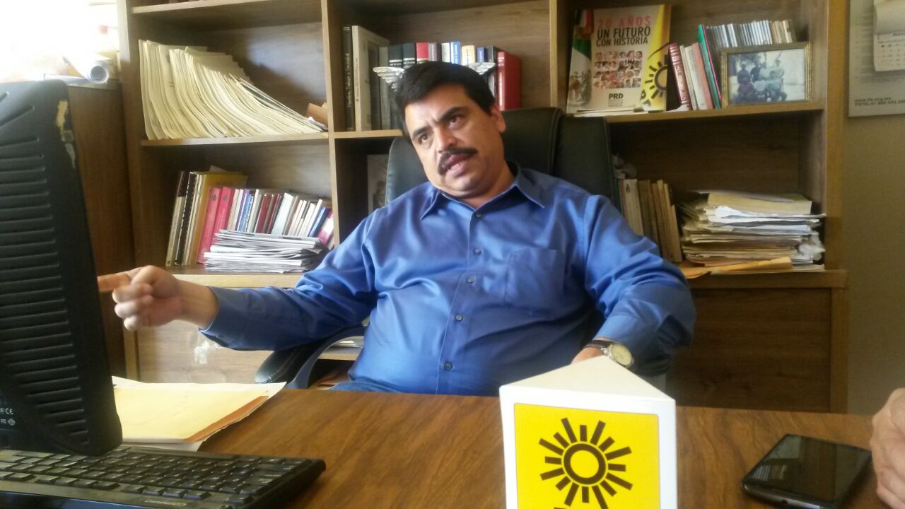 Dirigente del PRD en Gómez Palacio, Cecilio Campos.