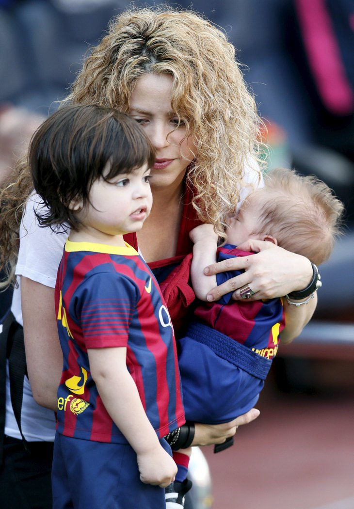 Shakira cuidó en cada momento a sus hijos Milan y Sasha. 