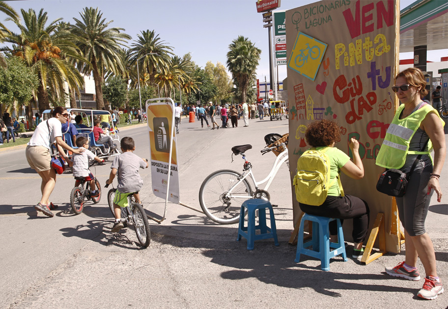 Bicionarias Laguna organizó una actividad denominada "Niñ@s al Pedal"