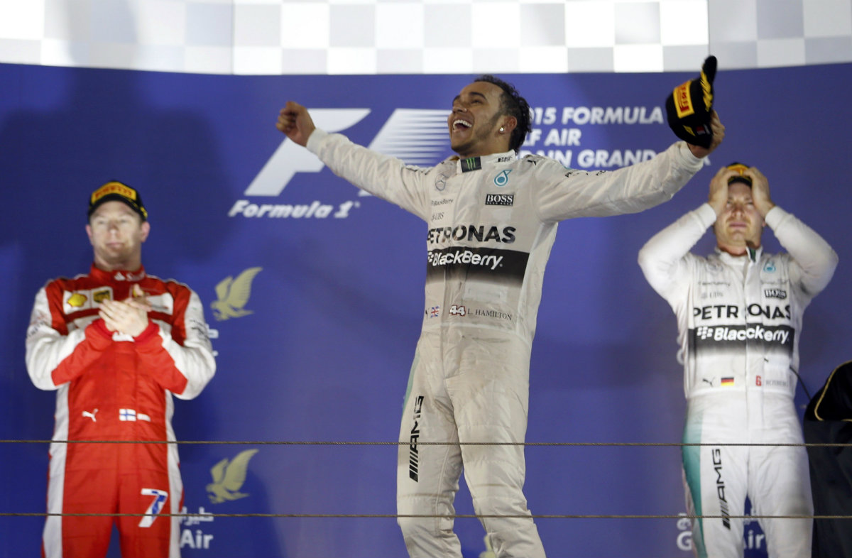 Hamilton dominó en Bareín 