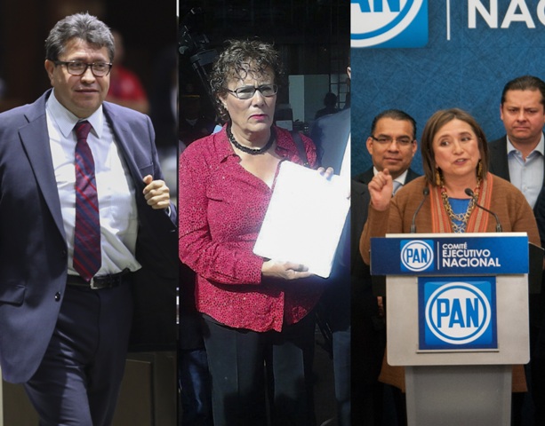 Ricardo Monreal, Xóchitl Gálvez y Bertha Luján, contendientes a jefes delegacionales en DF