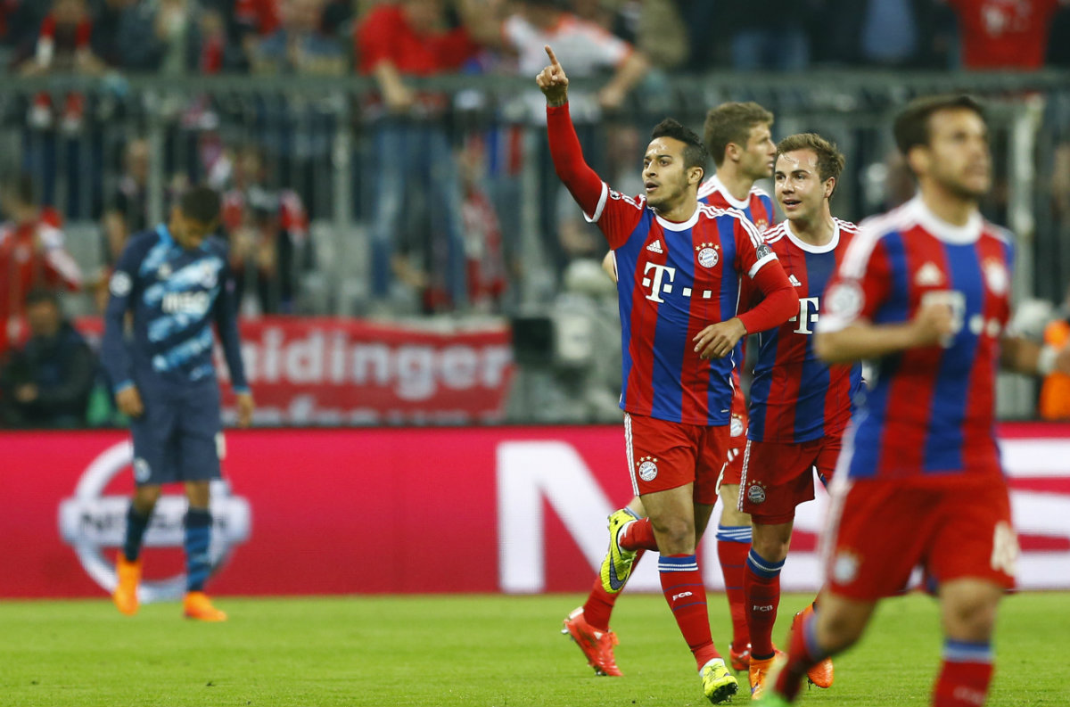 Thiago Alcántara marcó el primero 