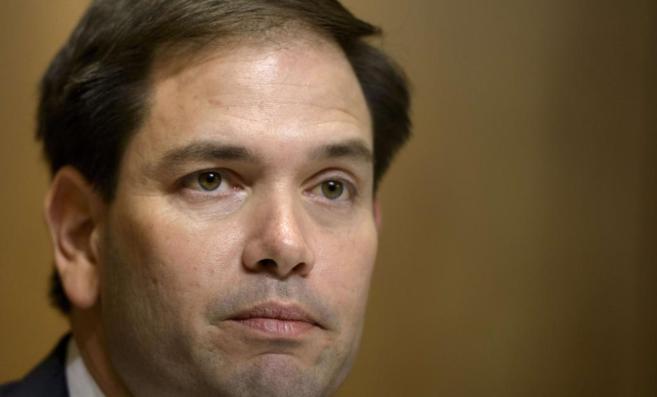 El senador republicano por Florida Marco Rubio, durante una sesión del Senado estadunidense en Washington