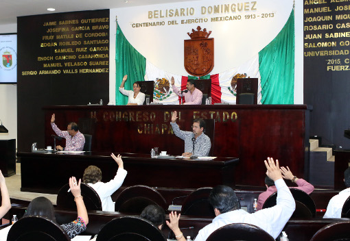 El Congreso de Chiapas votó a favor del sistema anticorrupción.