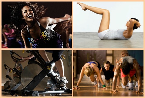 Zumba, una rutina básica, Spinning e Insanity 