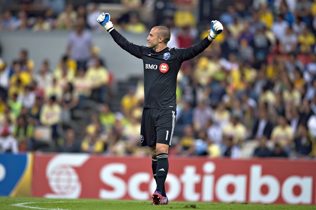 Evan Bush, arquero suspendido del Impact de Montreal