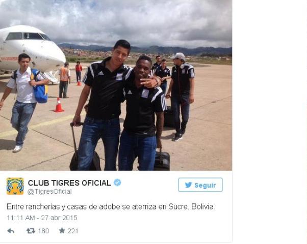 Tigres se disculpó por tuit donde calificaba a Sucre una ciudad 'entre rancherías y casas de adobe'