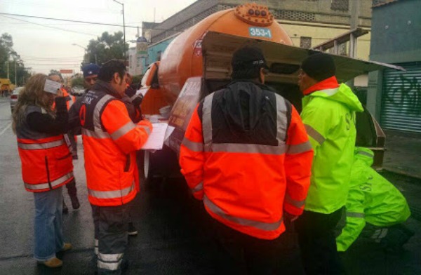 Desde el 17 de abril, el GDF realiza un operativo de revisión de pipas de gas de forma itinerante y aleatoria.