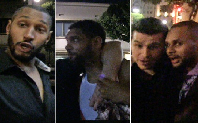 Los Spurs de San Antonio, fueron captados en estado inconveniente a las afueras de un club nocturno en los Ángeles.  