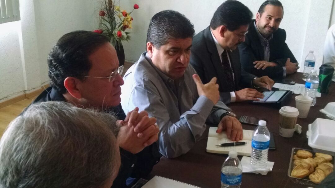 El alcalde de Torreón en la reunión del Grupo Empresarial Lagunero.