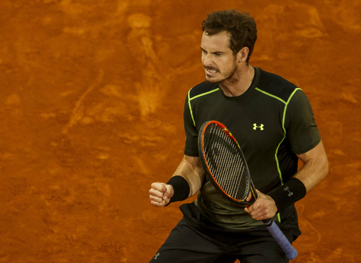 Murray celebra la victoria ante Raonic 
