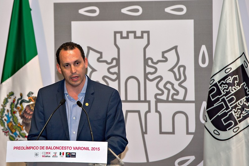 Horacio de la Vega en la presentación del Preolímpico