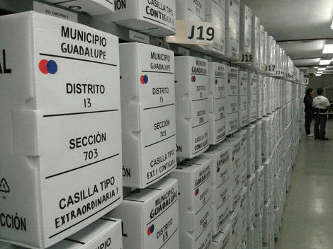 Las boletas serán resguardadas en la Comisión Estatal Electoral de Nuevo León.