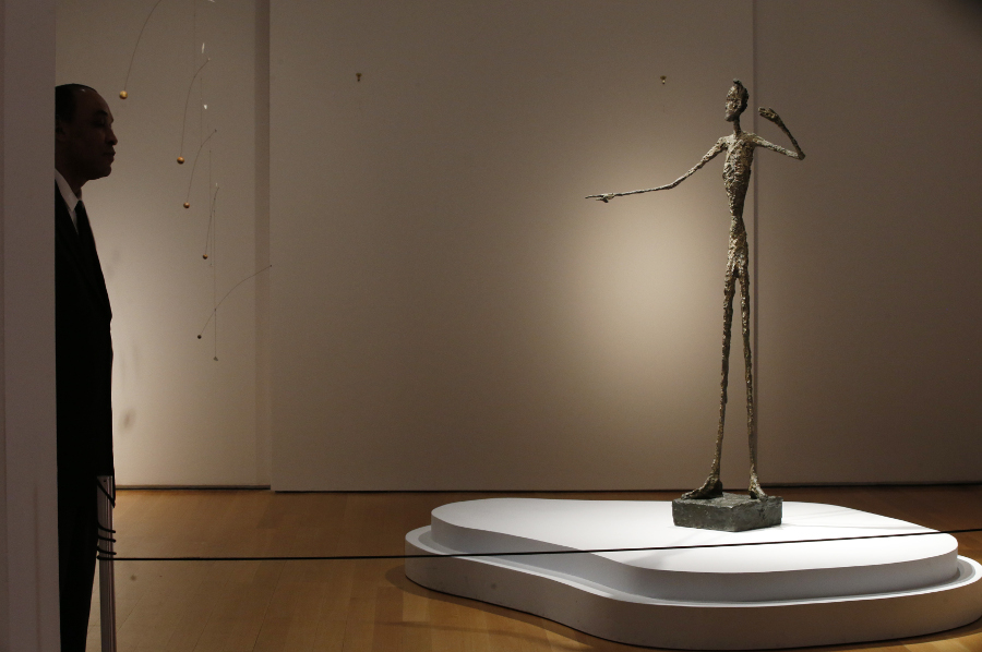 "El hombre que apunta", de Alberto Giacometti.