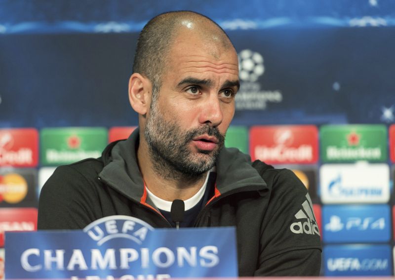  Pep Guardiola, entrenador del Bayern Múnich en conferencia de prensa, previo al duelo contra Barcelona. 