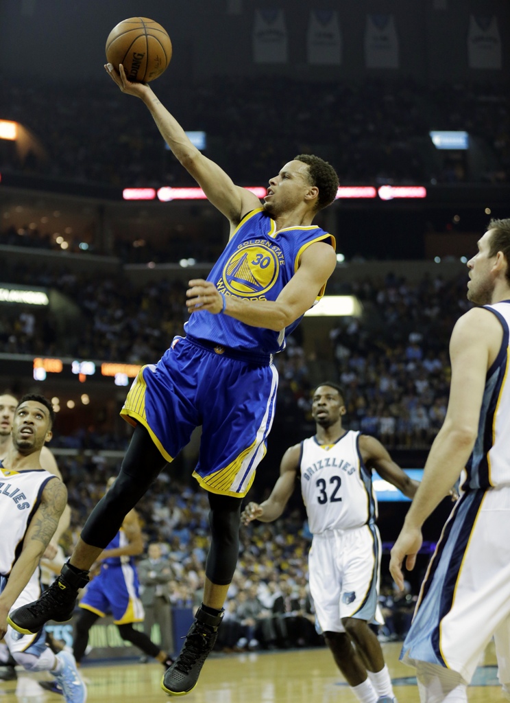 Stephen Curry, guardia de los Warriors 