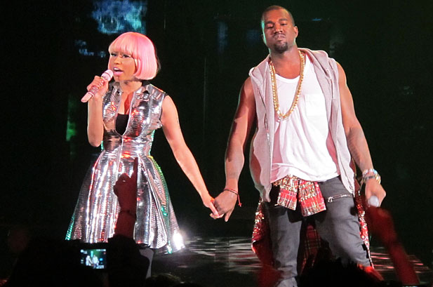 Kanye West y Nicki Minaj. 