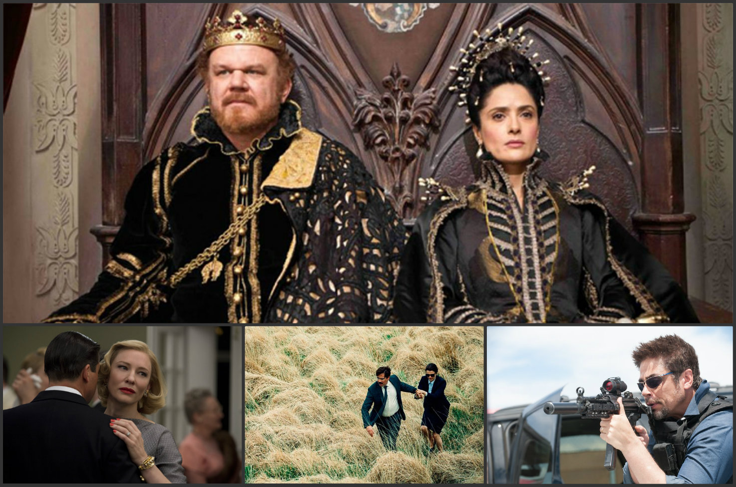 Tale of Tales, Carol, The Lobster y Sicario son algunas de las cintas que aspiran a la Palma de Oro. 