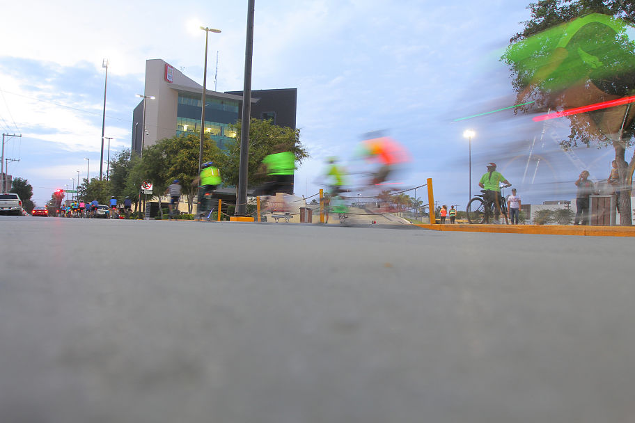 La meta se logró en punto de las 21:00 horas, con la llegada de ciclistas de Gómez Palacio y Lerdo.