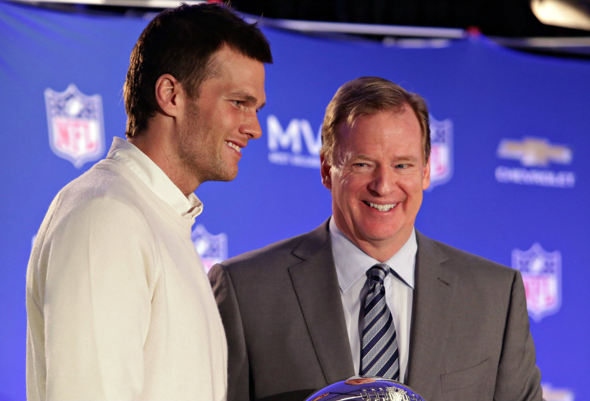 Tom Brady y Roger Goodell