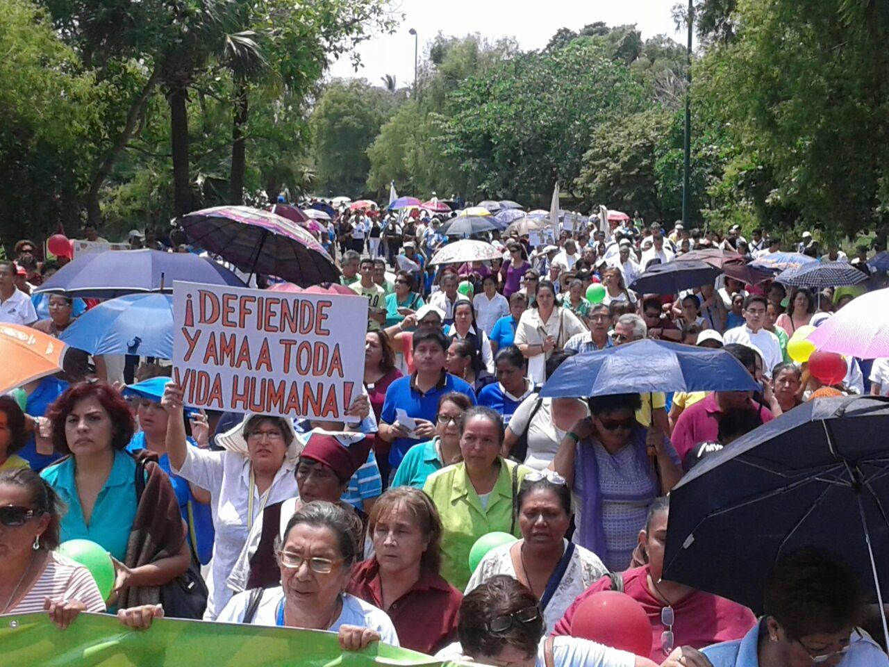 La grey católica realizó una caminata en Tampico.