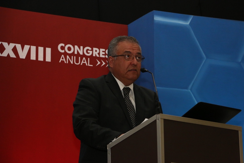 Carlos Flores Villanueva, presidente de la AISTAC, inauguró el XXVIII Congreso de Seguridad.