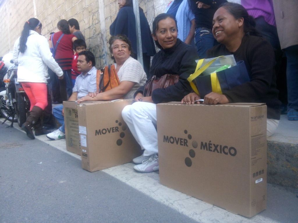 El reparto de las televisiones es rápido.