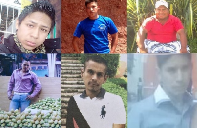 Ellos son algunos de los jóvenes desaparecidos en Chilapa, Guerrero.