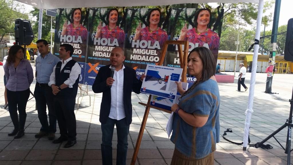 Gálvez dijo que se trata de seis proyectos de recuperación que contemplan a los comerciantes y el transporte público