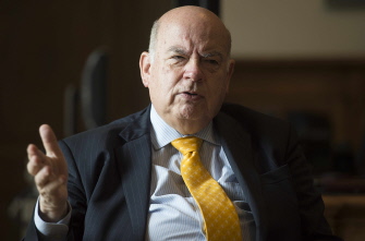 El secretario general de la OEA, José Miguel Insulza, durante su entrevista con AFP en la sede del organismo continental en Washington