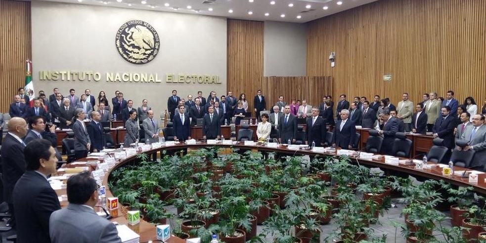 Sesión del Consejo General del Instituto Nacional Electoral.