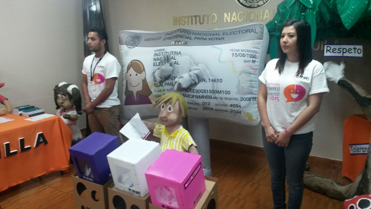 El INE en Coahuila hizo la Presentación de la Consulta Infantil y Juvenil 2015.