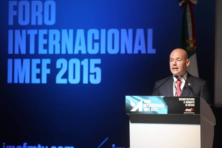 José Manuel Contreras Lomelí en el Foro Internacional del IMEF 2015.