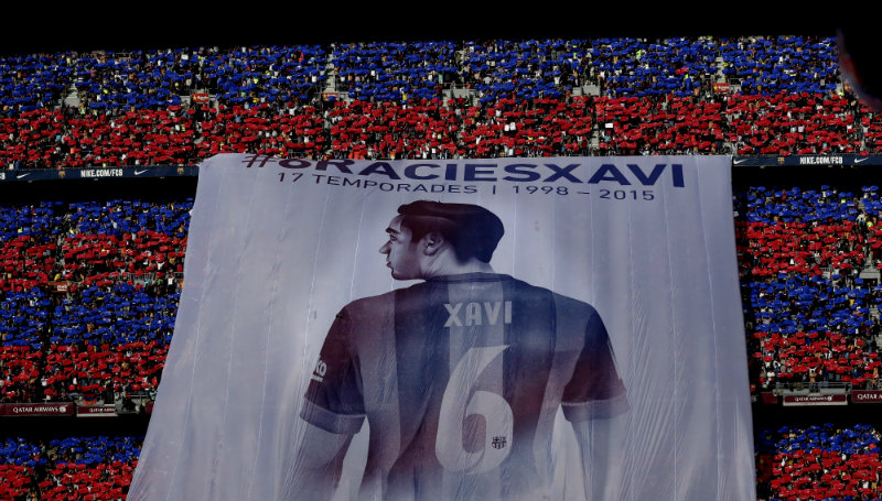El Camp Nou así agradeció y despidió a Xavi 