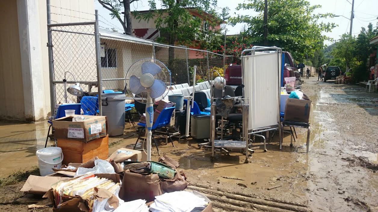 Más de 300 viviendas resultaron afectadas por las lluvias.