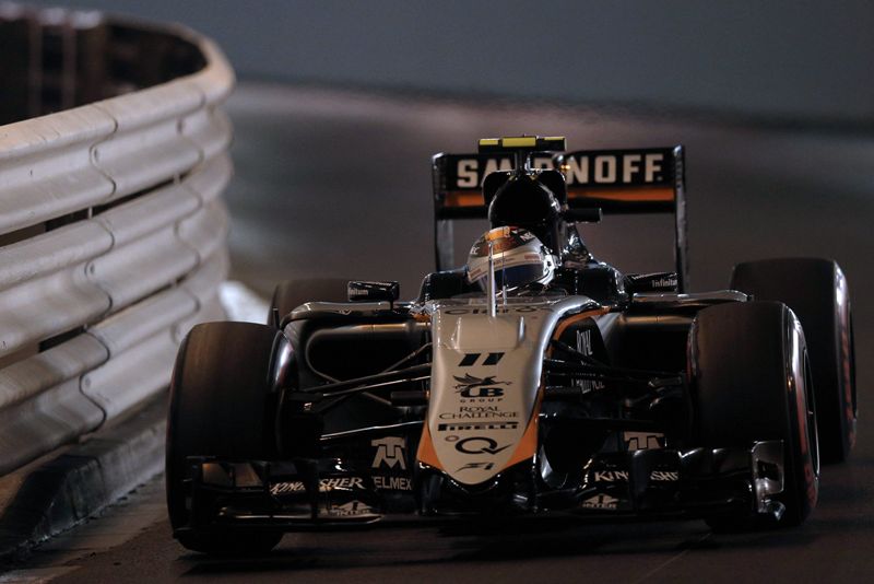 Monoplaza de Force India, piloteado por el mexicano Sergio Pérez 