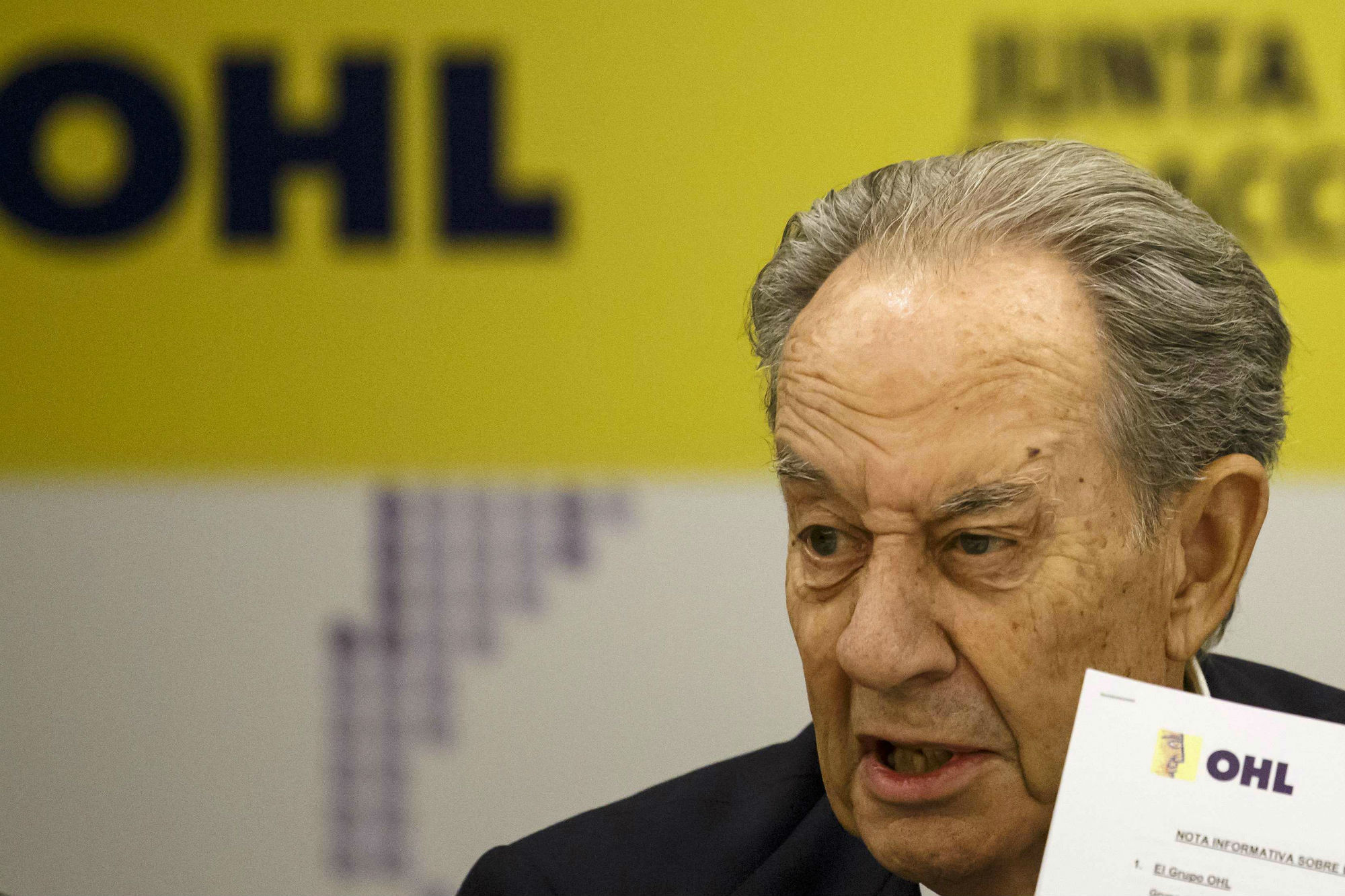 Presidente de la constructora española OHL, Juan Miguel Villar Mir.