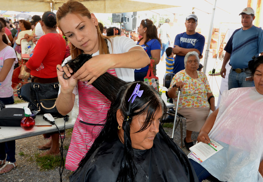 Se informó que entre los módulos que se encontrarán estará uno de corte de cabello. 