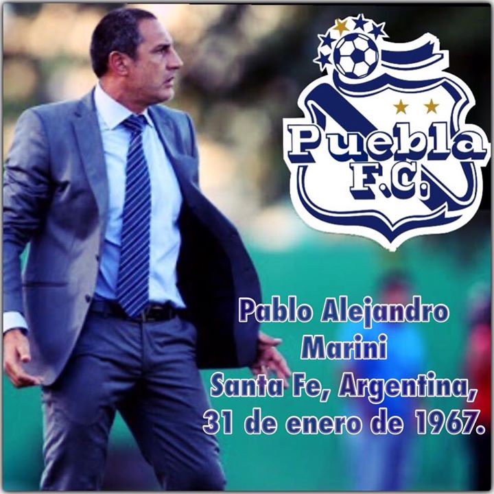 Pablo Marini, director técnico del Puebla