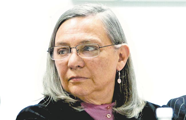 O La consejera presidenta del Instituto Nacional para la Evaluación de la Educación. 