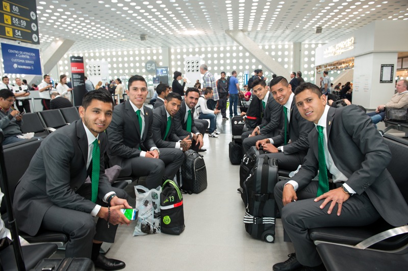 Los seleccionados previo a viajar a Perú 