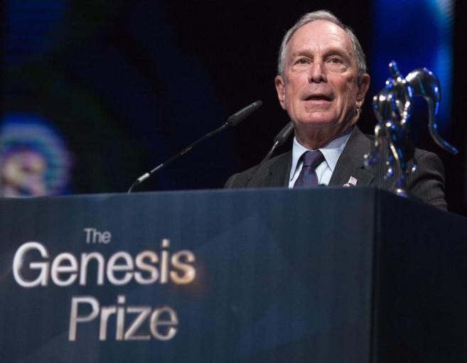 El ex alcalde de Nueva York y multimillonario hombre de negocios Michael Bloomberg, durante una reciente visita a Israel