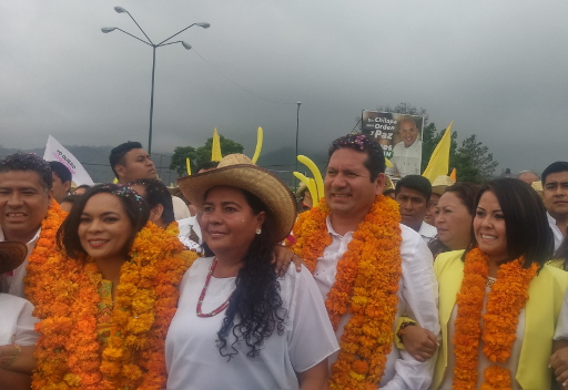 Mojica hizo su cierre de campaña en Chilapa. 