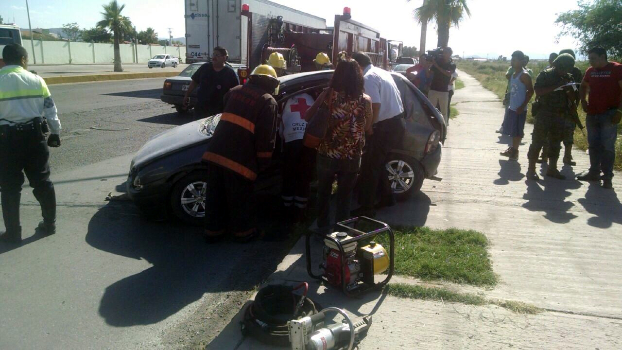El accidente fue en la carretera Torreón - Matamoros.